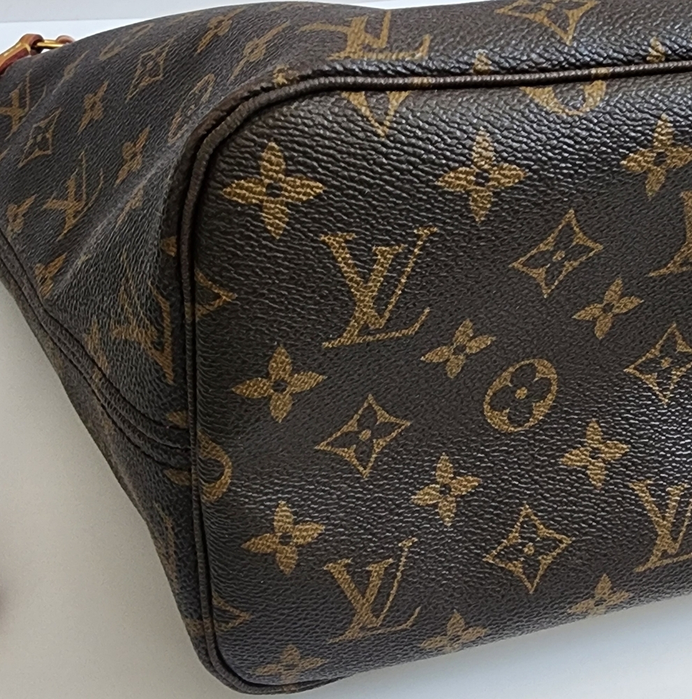 LOUIS VUITTON NEVERFULL MM MONOGRAM PIVOINE TOTE - Picture 6 of 16